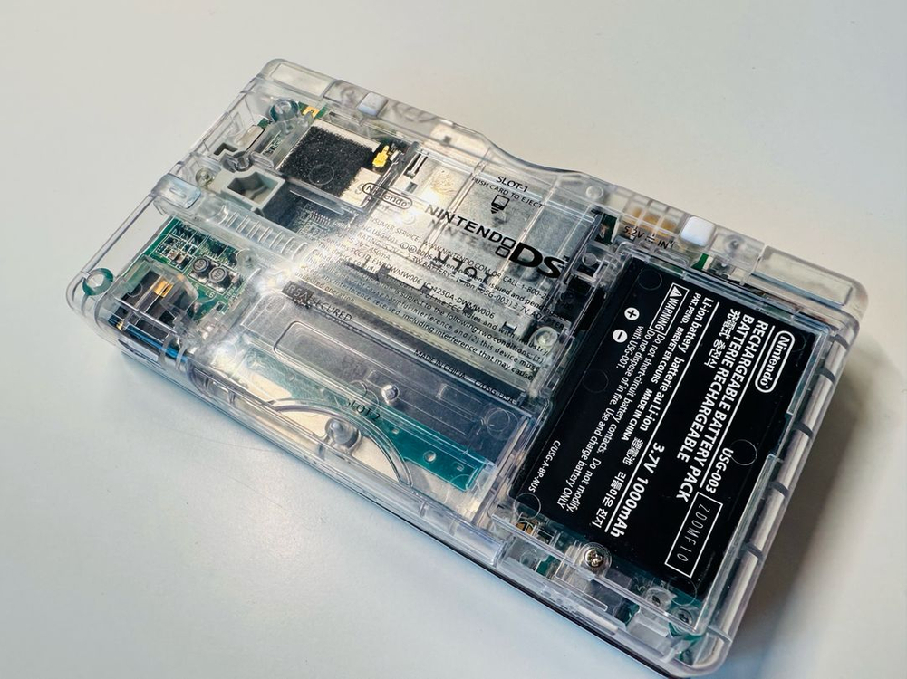 닌텐도 DSL 클리어 하우징 한글 정발판 + 정품 충전기 판매 (GBA, 게임보이) 이미지
