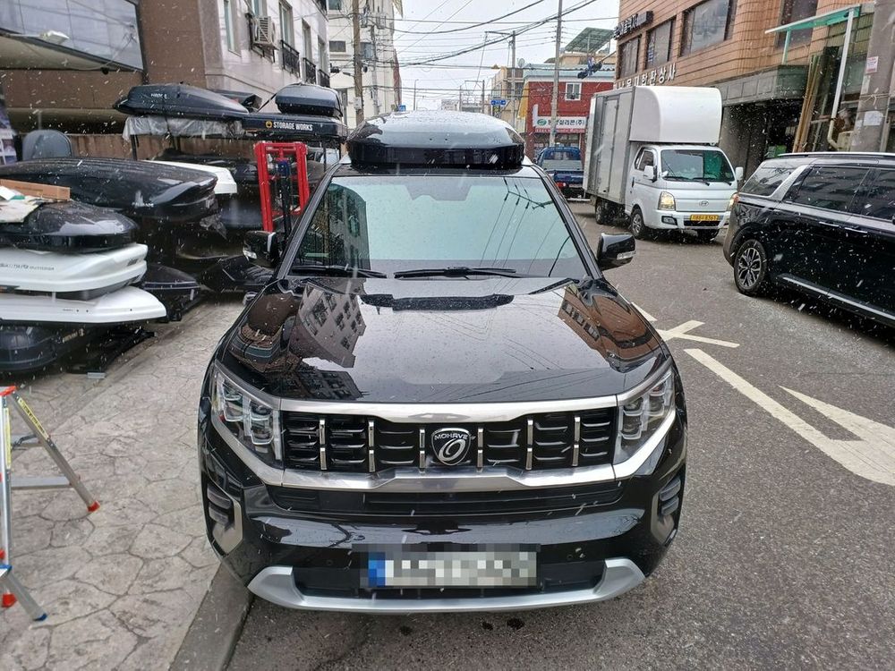 모하비더마스터 코토일체형루프박스 블랙유광 상태 A급 이미지