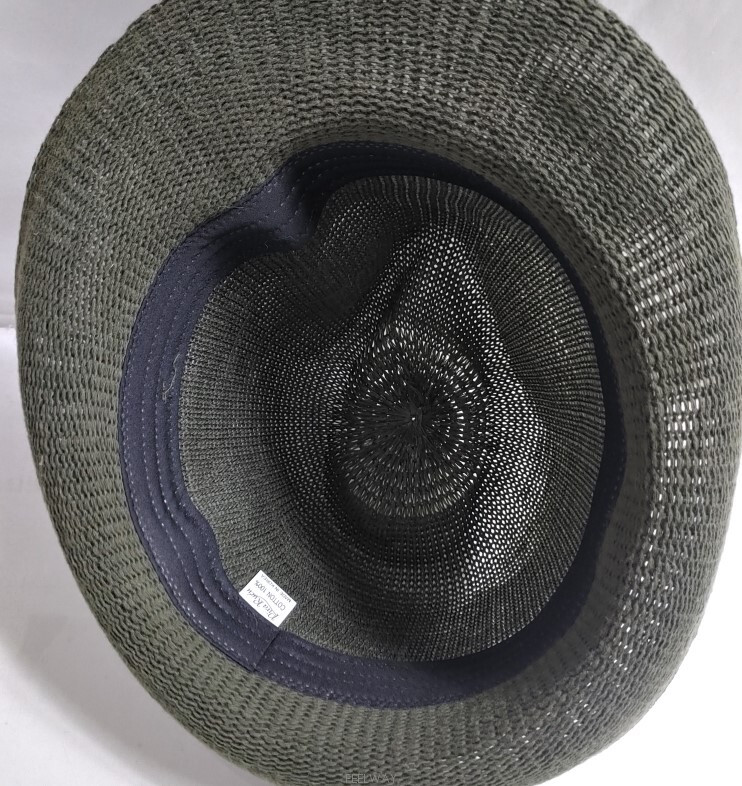 패션잡화 특가~라피아소재 멋진남성 중절모 베레모 페도라 지적인 그린컬러 지갑 모자 헌팅캡 밀집모자 왕골모자 이미지