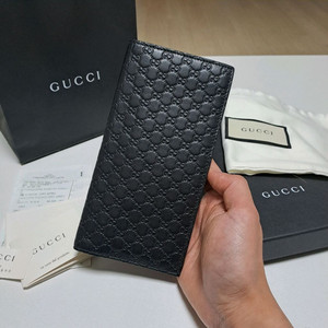 [정품/영수증 풀셋] 구찌 마이크로시마 가죽 장지갑, 구찌지갑,구찌장지갑,구찌남성지갑 이미지