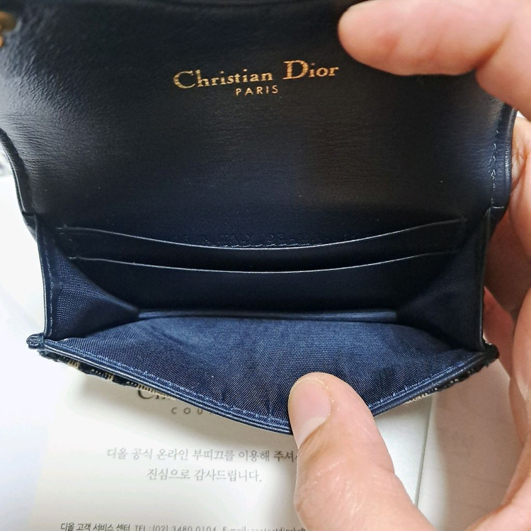 [100%/정품] 디올 새들 오블리크 자카드 카드지갑, 디올지갑,디올카드지갑,디올새들지갑 이미지