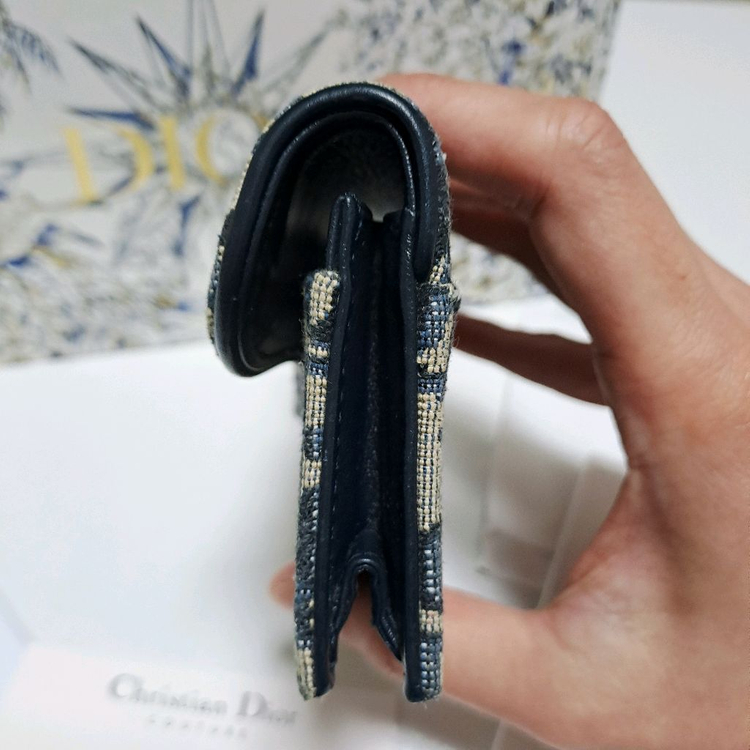 [100%/정품] 디올 새들 오블리크 자카드 카드지갑, 디올지갑,디올카드지갑,디올새들지갑 이미지