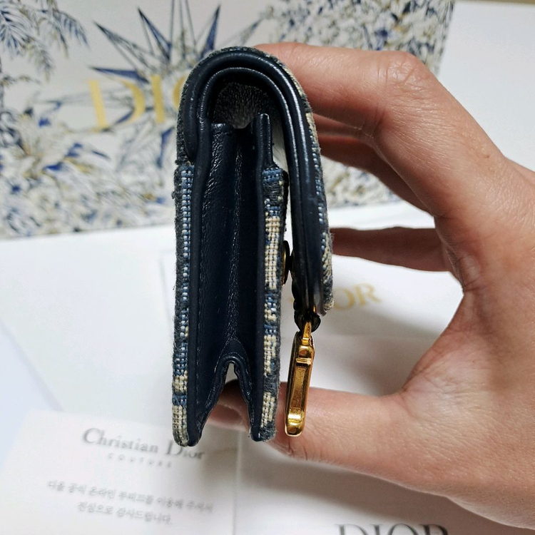 [100%/정품] 디올 새들 오블리크 자카드 카드지갑, 디올지갑,디올카드지갑,디올새들지갑 이미지