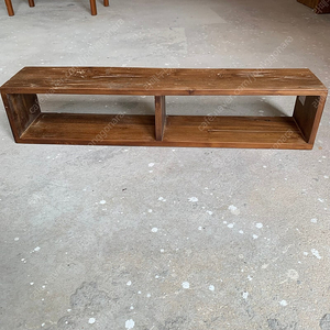 빈티지가구 티크 월박스 나무박스 수납장 선반 이미지