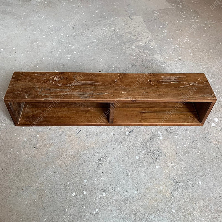 빈티지가구 티크 월박스 나무박스 수납장 선반 이미지