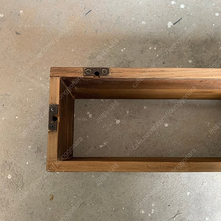 빈티지가구 티크 월박스 나무박스 수납장 선반 이미지