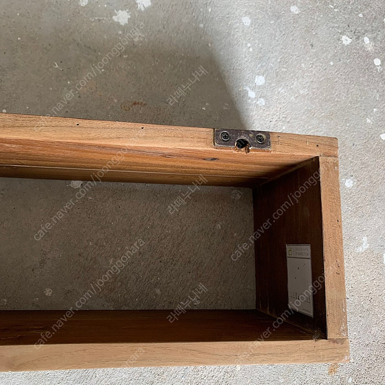 빈티지가구 티크 월박스 나무박스 수납장 선반 이미지