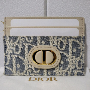 [유일매물/한정판] 디올 오블리크 몽테인 카드홀더 카드지갑 라이트 비스킷 이미지