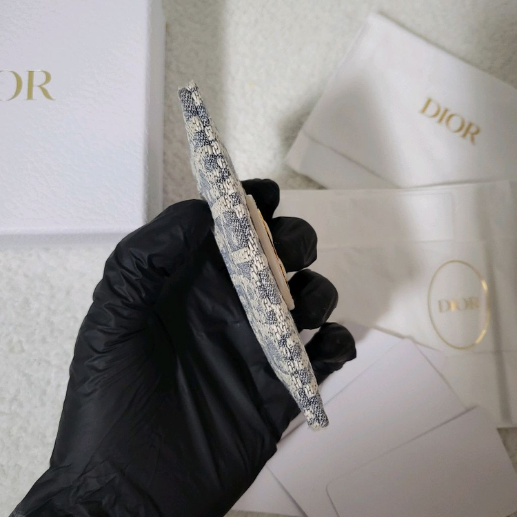 [유일매물/한정판] 디올 오블리크 몽테인 카드홀더 카드지갑 라이트 비스킷 이미지