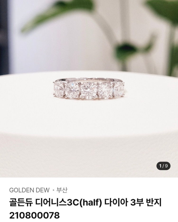 골든듀 디어니스 3부 하프링 반지 15호 이미지
