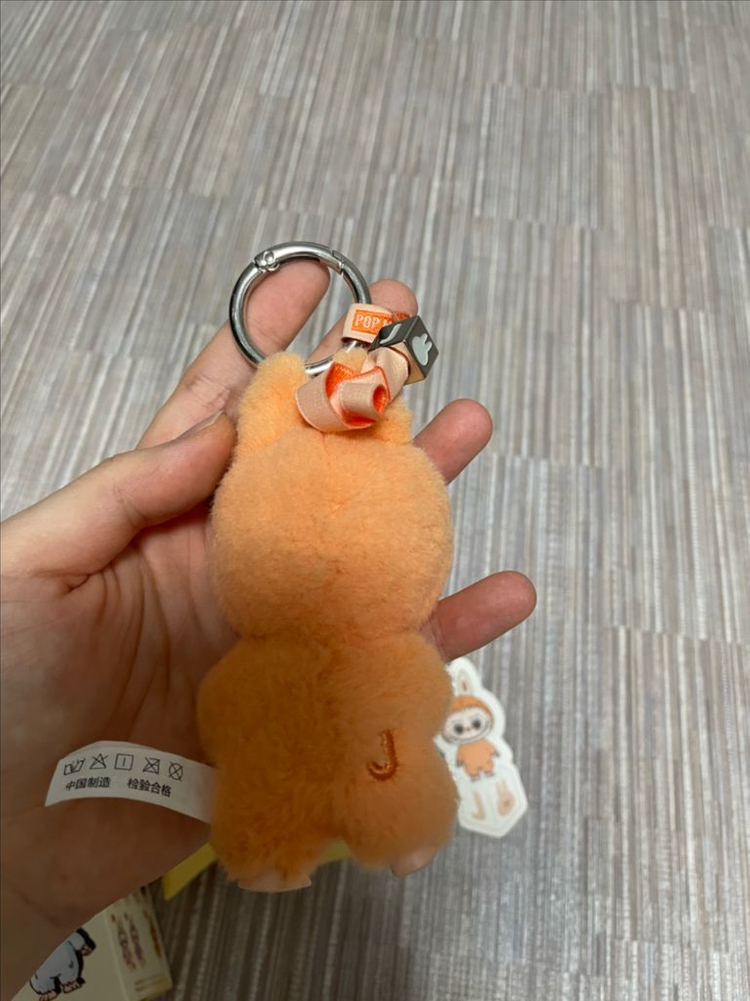 풀박급처)미니 라부부 팝마트 알파벳 비밀번호 j 키링 인형 이미지