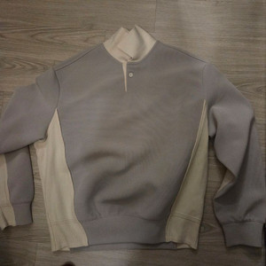 시스템옴므 정품 그레이+화이트 긴팔티 100사이즈 이미지