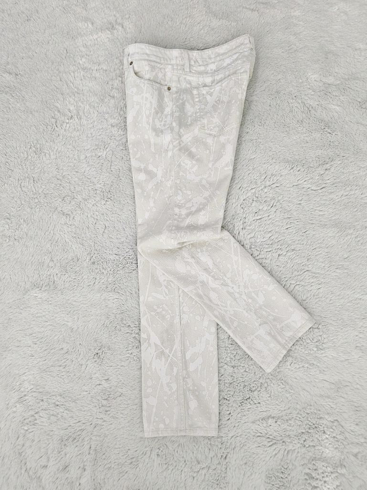 폴로 랄프로렌 퍼플라벨 화이트 페인팅 데님팬츠 [ 로로피아나 쿠치넬리 톰포드 에르메스 루이비통 키톤 ] 이미지