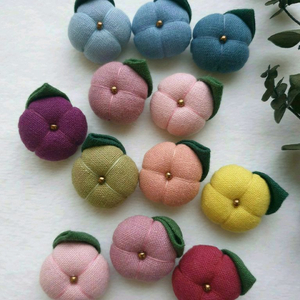 핸드메이드 수국 꽃잎 미니 브로치/배지(개당) 이미지