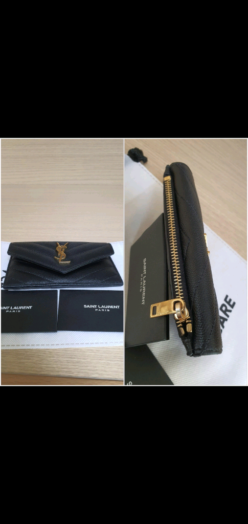 입생로랑 생로랑 카드지갑/지갑 금장 정품S급(감정O)구찌프라다루이비통디올고야드샤넬셀린느보테가생로랑발렌시아가버버리가방 이미지