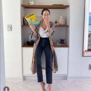 매니모어몽 청바지 데님 흑청 (s사이즈) 이미지