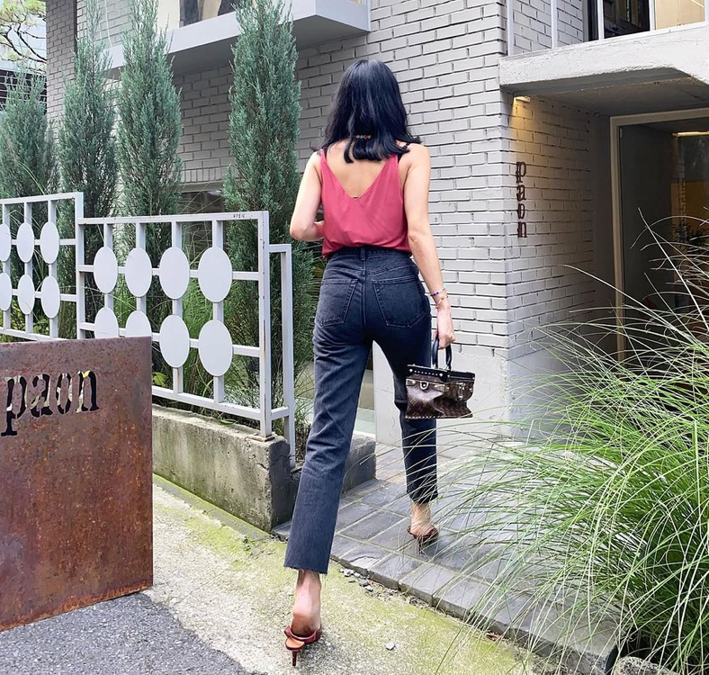 매니모어몽 청바지 데님 흑청 (s사이즈) 이미지