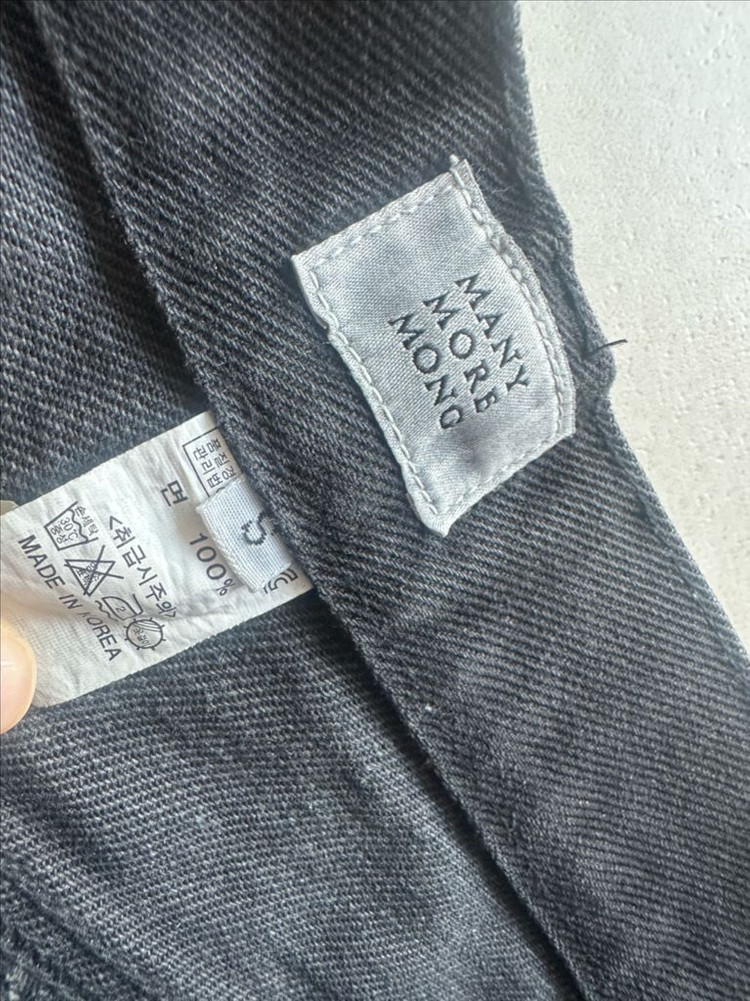 매니모어몽 청바지 데님 흑청 (s사이즈) 이미지