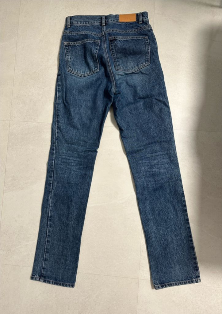 매니모어몽 슬릿 청바지 진청 (S사이즈) 이미지