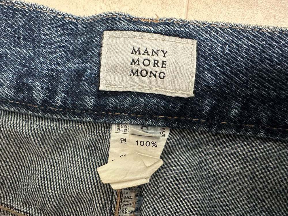 매니모어몽 슬릿 청바지 진청 (S사이즈) 이미지