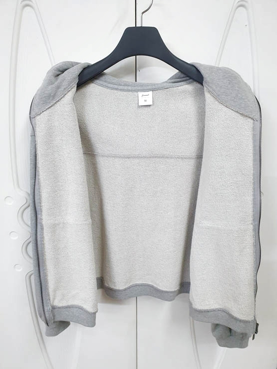 제멋 남성 오버핏 크롭 후드집업 그레이 M 이미지