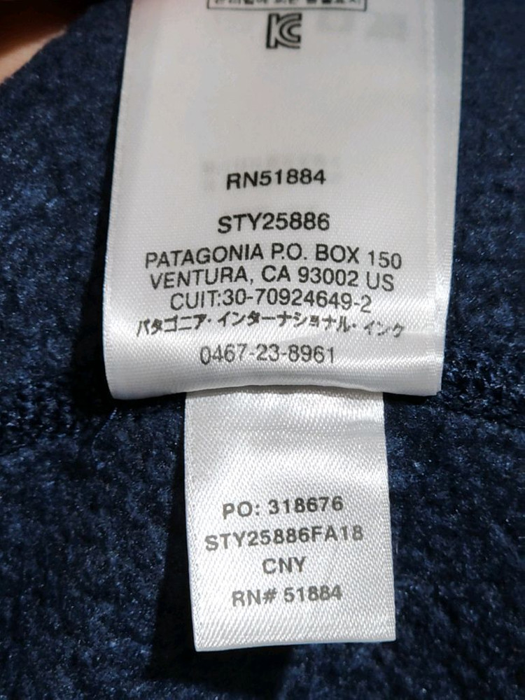 (S) 파타고니아 후리스 조끼 네이비 플리스 기모 베스트 이미지