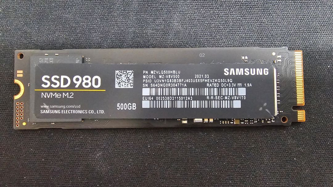 삼성 NVMe 980 SSD 500GB 9개 싸게 팝니다. 업그레이드 하고 남은거 판매합니다. 이미지
