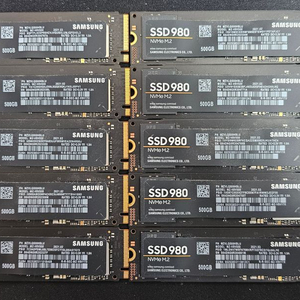 삼성 NVMe 980 SSD 500GB 9개 싸게 팝니다. 업그레이드 하고 남은거 판매합니다. 이미지