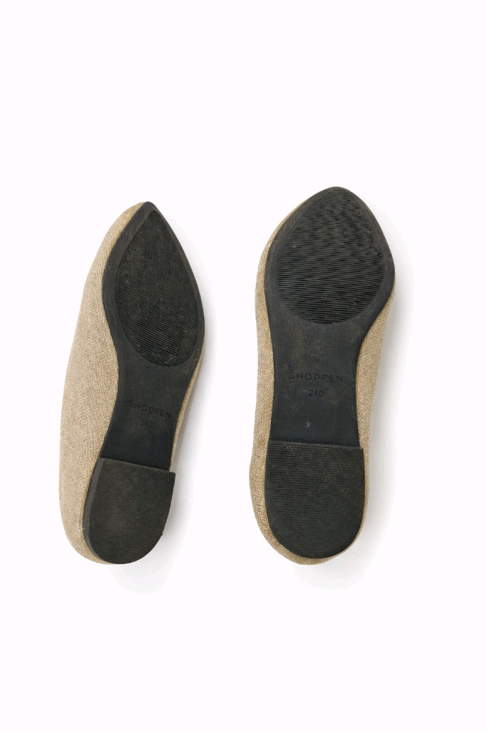 슈펜 여성 플랫 슈즈 240 골드 이미지