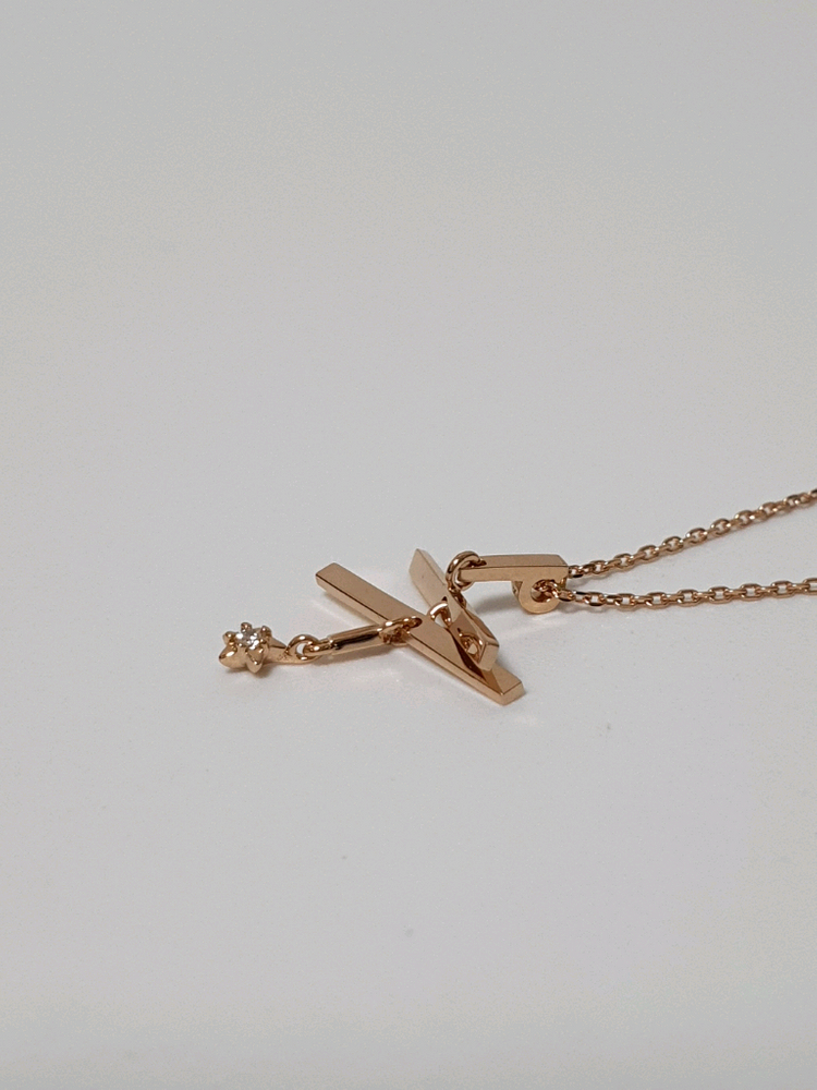 골든듀 18k 수퍼노바 다이아 목걸이 이미지