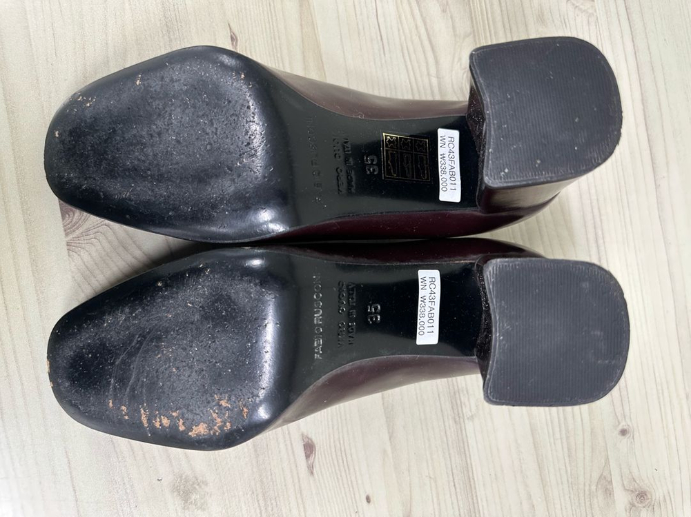 [패션] 파비오 루스코니, FABIO RUSCONI 여성화, 이탈리아 브랜드, 브라운, 225mm 이미지