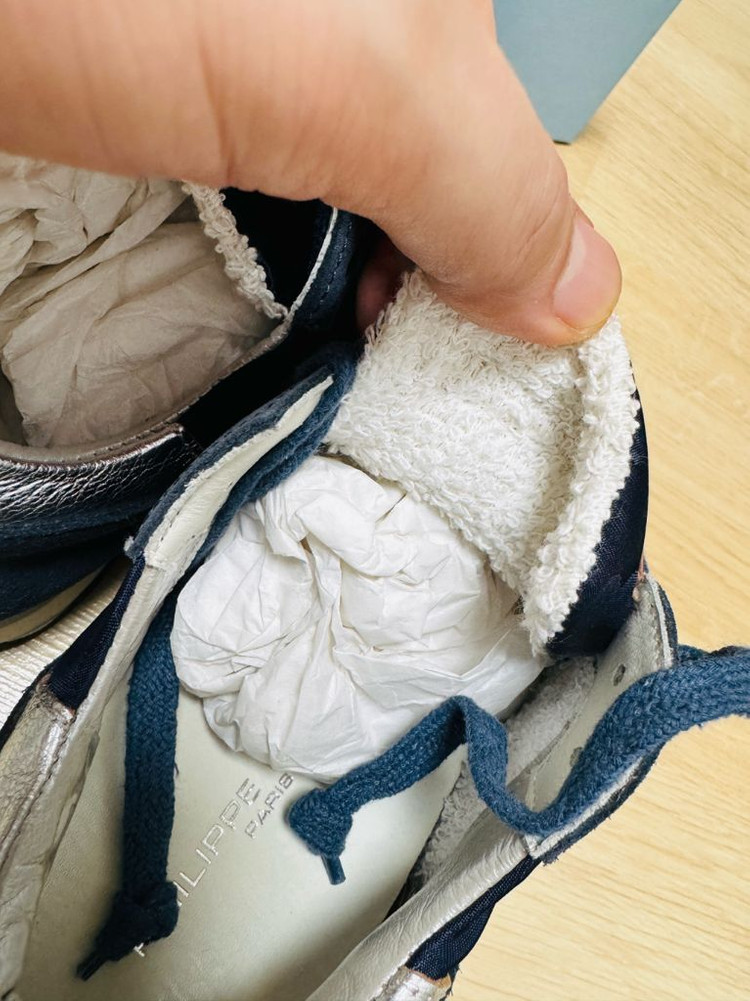 [정품/새제품]필립모델 트로페즈 바사 블루 카모플라주 여성 신발 팝니다 이미지