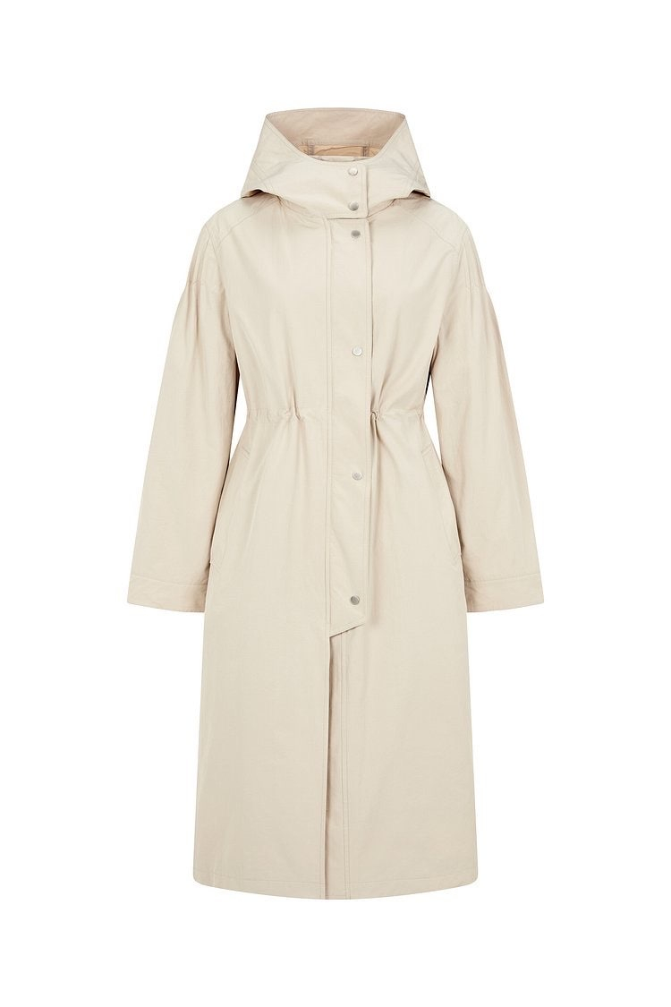 지컷 바스락 23년 후드 야상 점퍼 자켓 스트링 코트 올드머니룩 출근룩 트렌치 이미지