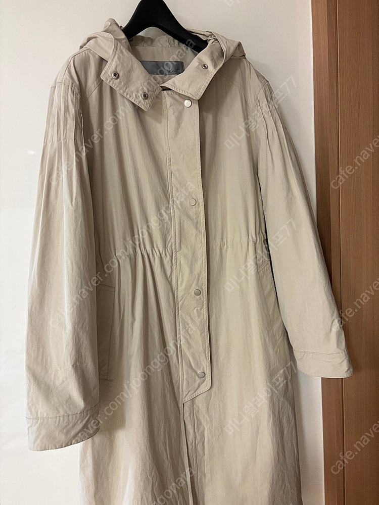 지컷 바스락 23년 후드 야상 점퍼 자켓 스트링 코트 올드머니룩 출근룩 트렌치 이미지