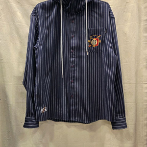 로맨틱크라운 스트라이프 후드 셔츠 프리사이즈 이미지