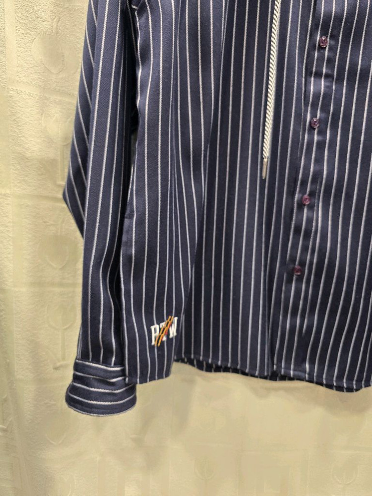 로맨틱크라운 스트라이프 후드 셔츠 프리사이즈 이미지