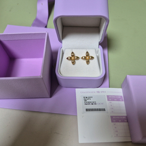 골든듀 펄시피아 기본 귀걸이 (새상품 컨디션) 이미지