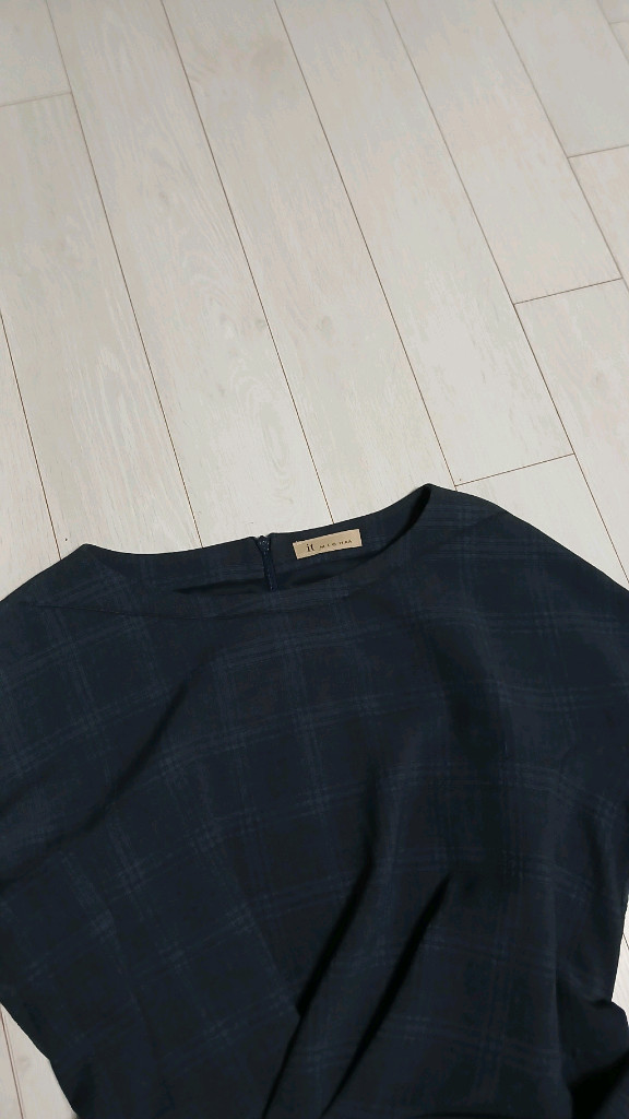 잇미샤 체크무늬 원피스(상태최상) 이미지