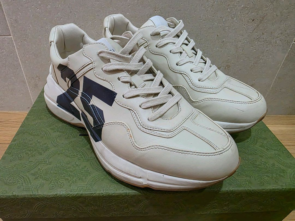 구찌 라이톤 스니커즈 남성 운동화 270-275, 8.5 이미지