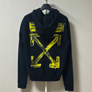 [L] 오프화이트 아크릴 애로우 후드티 블랙 이미지