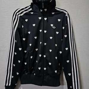 아디다스 여자 하트 도트 하트 땡땡이 트랙탑 져지집업 90 / S 이미지