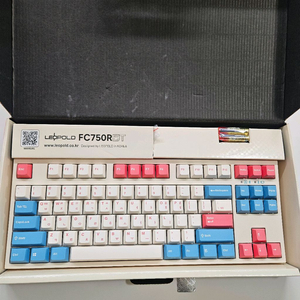 레오폴드 FC750RBT MX2A 코랄블루 기계식 키보드 저소음 적축 이미지
