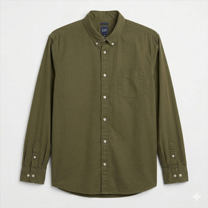 [L] GAP 갭 밀리터리 셔츠 헤비코튼 빈티지 워크웨어 #AH 이미지