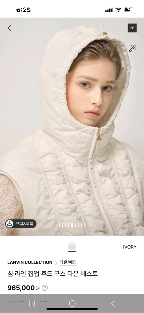 랑방,후드 구스다운 베스트 이미지