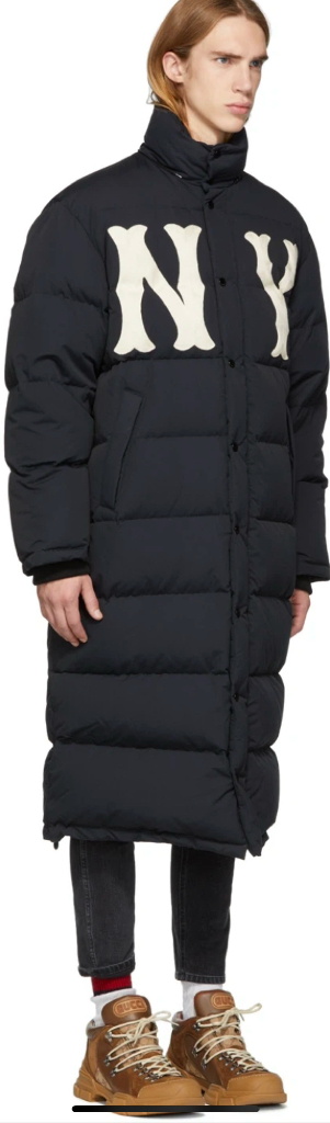 구찌mlb 콜라보 롱패딩 이미지