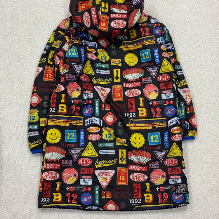 아이스비스킷 키즈 리버시블 양면 뽀글이 롱 후리스 155 이미지