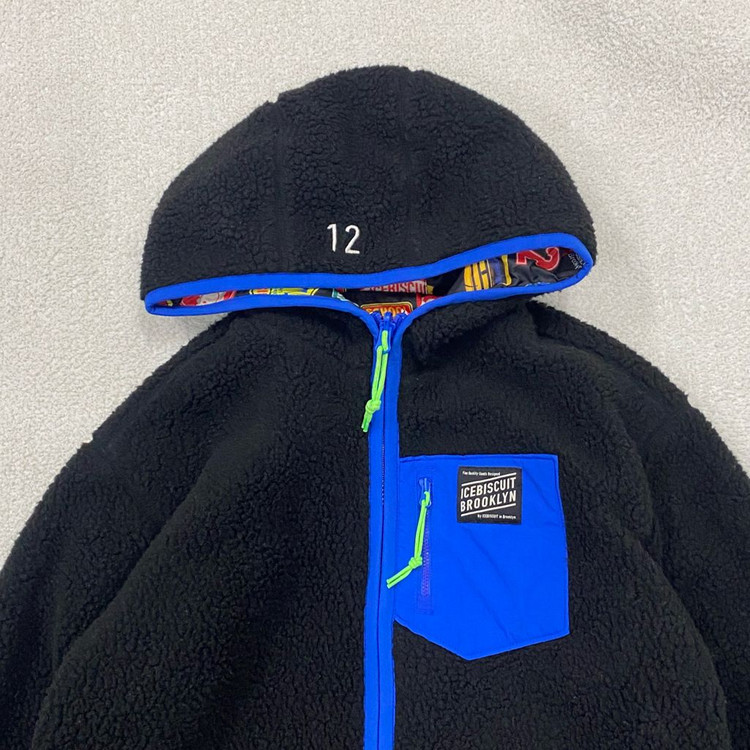 아이스비스킷 키즈 리버시블 양면 뽀글이 롱 후리스 155 이미지