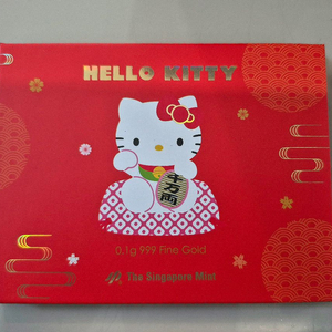 헬로키티 싱가폴민트 한정판 골드바 99.9 이미지