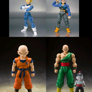 미개봉 shf 드래곤볼 초사이어인 베지터 & 트랭크스 & 크리링 & 천진반 이미지