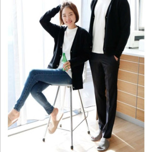 몽또또 100% 캐시미어 가디건 블랙 M사이즈 이미지